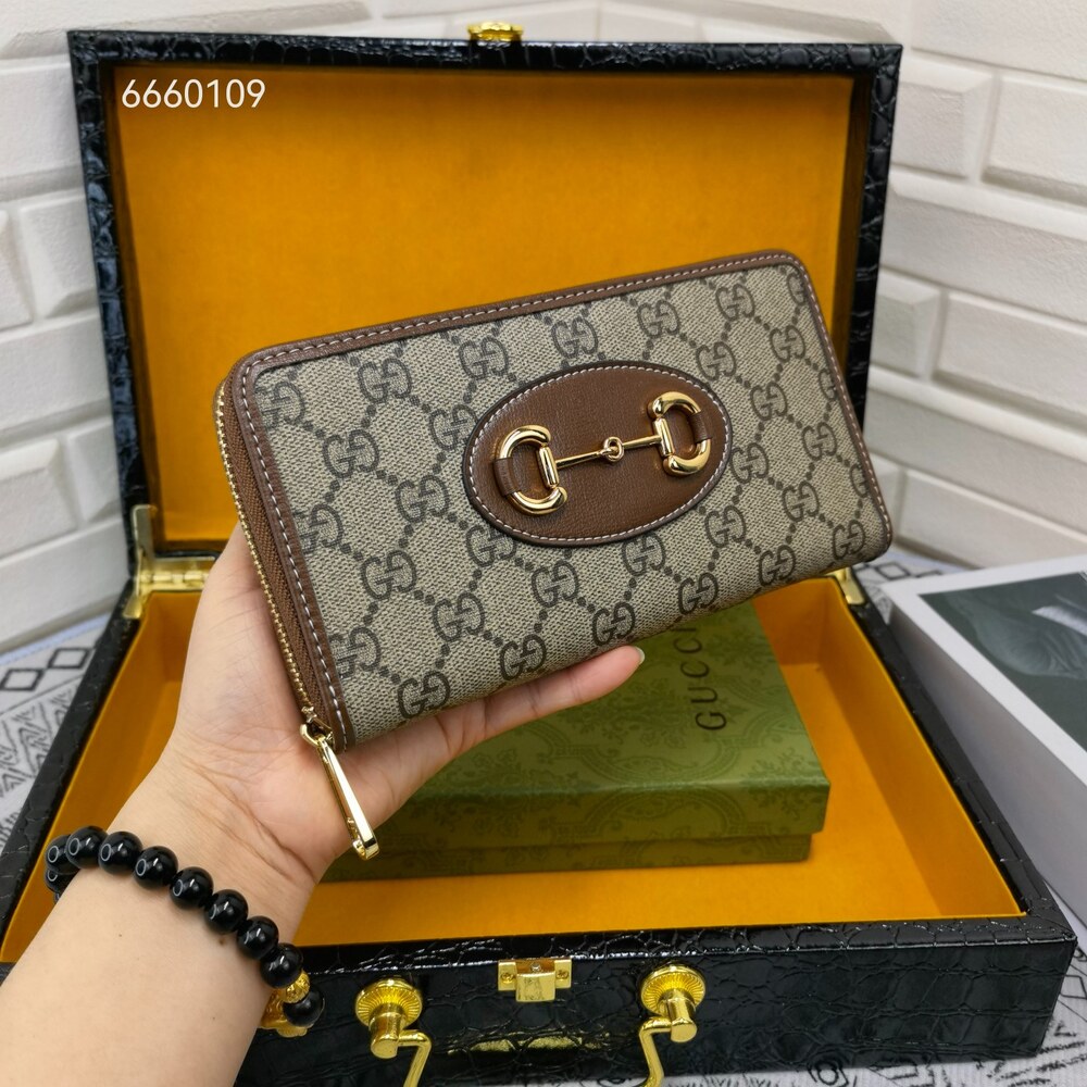 Gucci Horsebit 1955 Zip Around Wallet